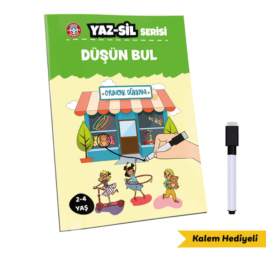 Çocuk Akademi Yaz Sil Serisi Düşün Bul