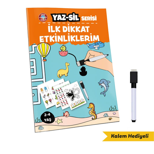 Çocuk Akademi Yaz Sil Serisi İlk Dikkat Etkinliklerim