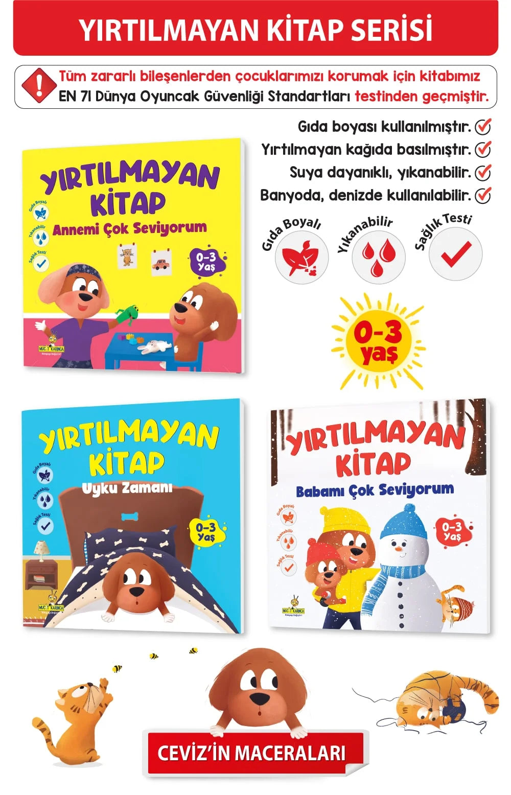 Yırtılmayan Kitap Serisi 0-3 Yas
