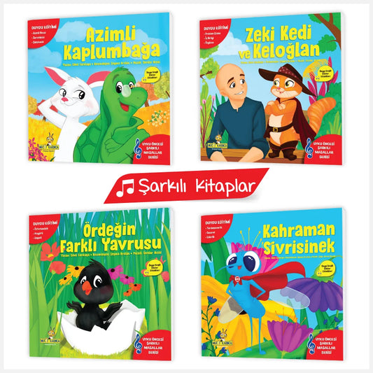 Duyguları Öğreten Şarkılı Masallar 4'lü KitapSerisi (Müzik Destekli)