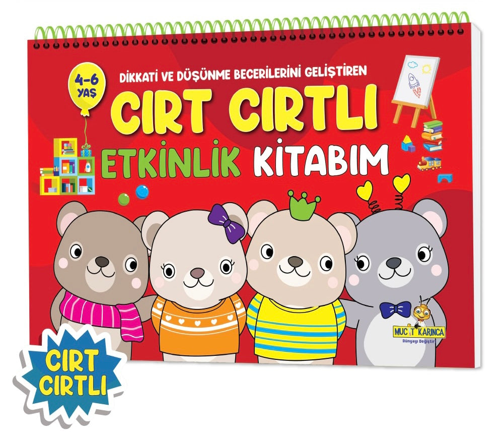 4-6 Yaş Cırt Cırtlı Etkinlik Kitabım