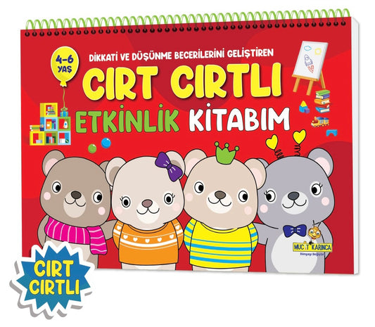 4-6 Yaş Cırt Cırtlı Etkinlik Kitabım